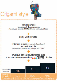 Origami style orange